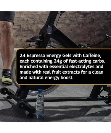 British Cycling Energy Gels | 24g Dual Source Fast Acting Carbs | 3 Electrolytes- Sodium Potassium & Calcium | Vegan (Espresso with Caffeine) - Buy Online on GoSupps.com