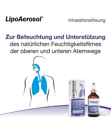 Lipoaerosol Inhalation Solution & Throat Spray 45 ml - Moisturize Upper & Lower Airways - Preservative-Free | International Shipping Available - Buy Online on GoSupps.com