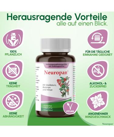 Buy Neuropan Syrup 110ml - Alcohol-Free Valerian Anti-Stress Solution for Relaxation & Sleep Aid | Natural Sedative for Panic Attacks - Buy Online on GoSupps.com