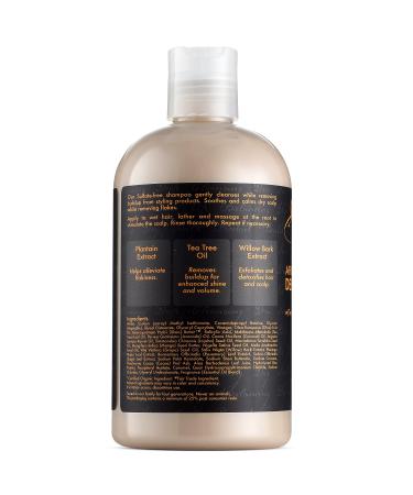 Shea Moisture African Black Soap Deep Cleansing Shampoo - 13 oz | Gentle Cleansing for Hair and Scalp - Buy Online on GoSupps.com