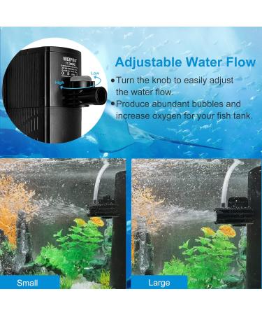 Buy Wero Aquarium Filter TC-3000C - 4-Layer Filtration 23W Pump for 270-400L Tanks | Strong Suction Power & Adjustable Internal Filter - Buy Online on GoSupps.com