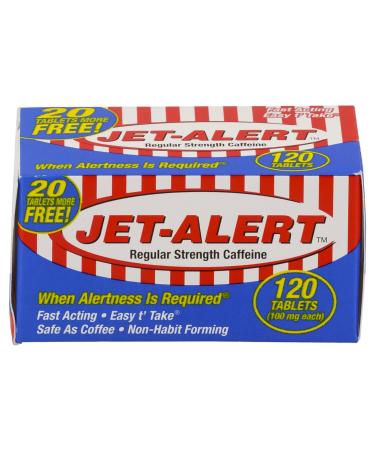 Jet-alert 100 Mg Each Caffeine Tab 120 Count Value Packs (8) 120 Count (Pack of 8)