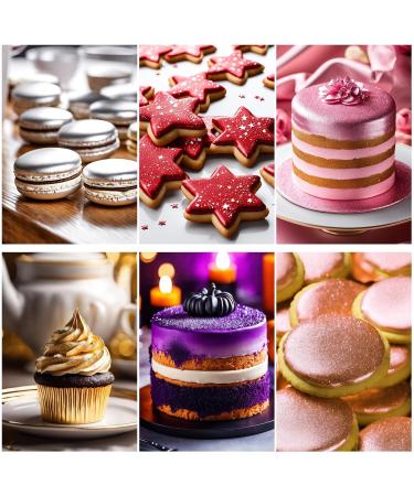 Buy Wwtop Edible Glitter 10g | Tasteless Glitter Powder & Spray for Drinks Cakes & Cocktails - Silver Food Coloring Decor - Buy Online on GoSupps.com