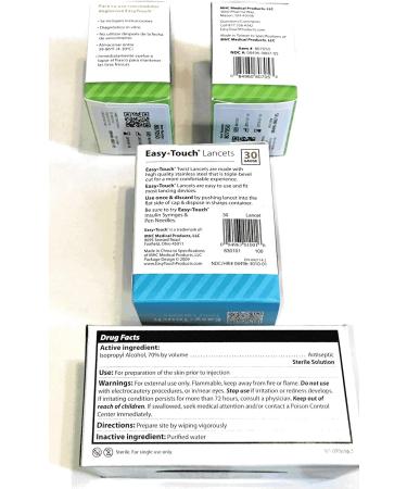 EasyTouch Diabetes Refill Kit - 100 Test Strips 100 Lancets & 100 Prepads | Buy Online Internationally - Buy Online on GoSupps.com