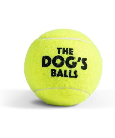 The Dog's Balls Dog Tennis Balls 6-Pack Yellow Dog Toy Strong Dog & Puppy Tennis Ball 6 Medium Balls Yellow - Buy Online on GoSupps.com