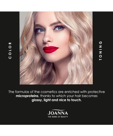 Joanna Professional Pink Gray Color Toner with Microprotein - 500g Permanent Hair Coloring for Curly Gloss & Warm Pink Tones - International Shipping Available - Buy Online on GoSupps.com