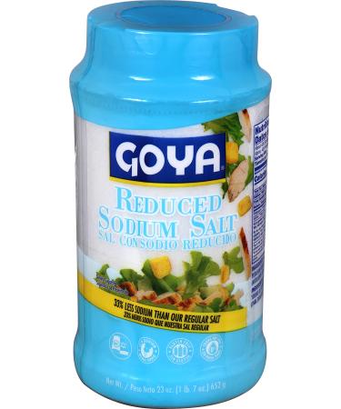 Goya Foods Reduced Sodium Salt, 23 Ounce (Pack of 12)