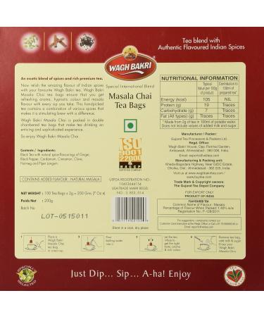Wagh Bakri Masala Chai 100'S by Wagh Bakri - Buy Online on GoSupps.com