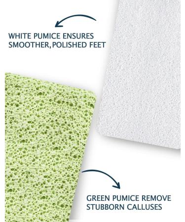 Maryton Glass Pumice Stone for Feet - Callus Remover & Foot Scrubber Exfoliator 2 Count - Buy Online on GoSupps.com