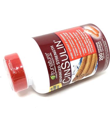 trunature Advanced Strength CinSulin 500mg. 200 Vegetarian Capsules (2 Pack) 100 Count (Pack of 2) - Buy Online on GoSupps.com