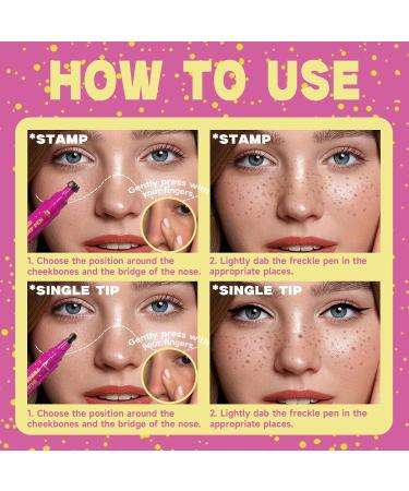 Liquid Eyeliners Freckles Strimp Styl Avec Un Astuce De Contr le Pr cise Formules Port Longues Adapt es Tous Les Niveaux Comp tence Utilisateurs Double Pointe Eyeliners Dotting Pen - Buy Online on GoSupps.com