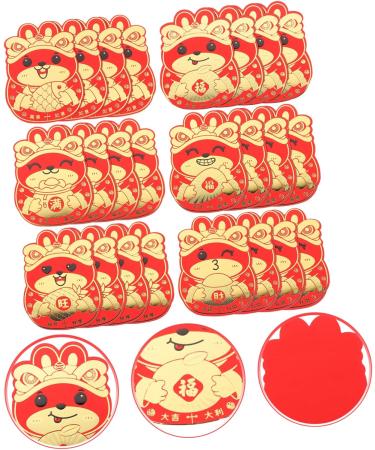ABOOFAN 48 Pcs 2023 Red Envelope 2023 Money Bag Cute Chinese Hong Bao Red Money Pocket Spring Festival Lucky Money Red Pockets Chinese Money Packets Thicken Paper Spring Festival Bag - Buy Online on GoSupps.com