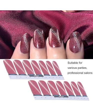 Adhesive Nail Wraps Eco friendly Charming Unique Nail Polish Strip for Salons(20) - Buy Online on GoSupps.com