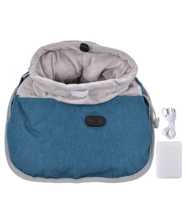 Electrical foot warmer foot warmer intelligent temperature control with three speeds USB charging function simulation massage foot warmer blue