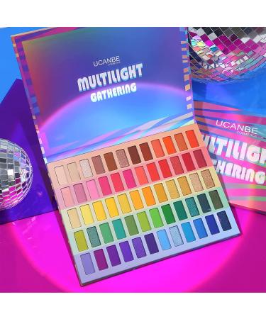 UCANBE Colorful Eyeshadow Palette - 60 Shades Bright Natural Shimmer Matte Metallic Eyes Shadow Set - Buy Online on GoSupps.com