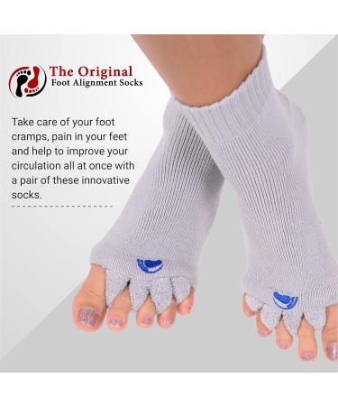 Happy Feet Original Foot Alignment Socks with Toe Separator - Green S | International Shipping Available - Buy Online on GoSupps.com