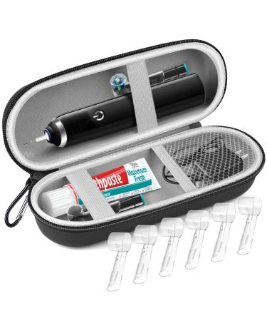 Electric Toothbrush Travel Case Compatible with Braun Oral B/Oral-B Pro/Philips Sonicare Electric Toothbrush Fits for Oral-B Pro 1000 1500 /iO Series 7 8 9 6pcs Toothbrush Covers for Oral-b Electric Toothbrush