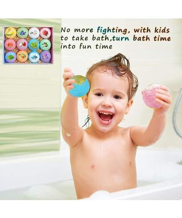 12-Piece Natural Organic Bath Bomb Gift Set with Rich Fizz - Perfect Birthday or Mother's Day Gift for Kids, Women, and Men - Buy Online on GoSupps.com