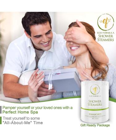 Eco-Formula Essential Oil Shower Steamer Set - Citrus Lavender Eucalyptus Rose Aromatherapy Tablets for Relaxation - Men and Women - Buy Online on GoSupps.com