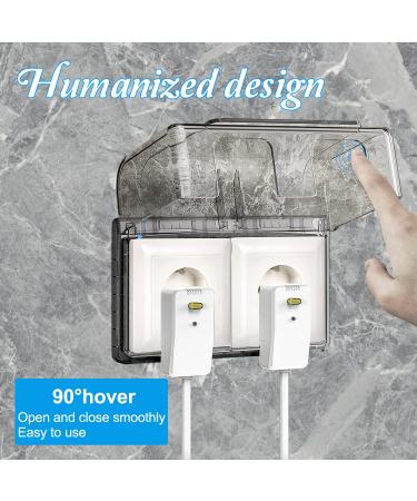 Buy Type 86 Waterproof Exterior Duplex Sockets with Rain Protection - Double Socket Covers for Outdoor Use - Buy Online on GoSupps.com
