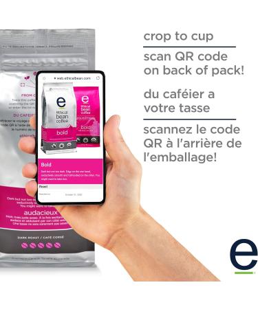 Ethical Bean Coffee Bold Dark Roast Fairtrade Organic Coffee 227g (Pack of 6) 1.36 kg (Pack of 1) Bold Dark Roast - Buy Online on GoSupps.com