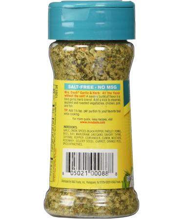 Mrs Dash Seasonings Garlic & Herb 71g Jar - Buy Online on GoSupps.com