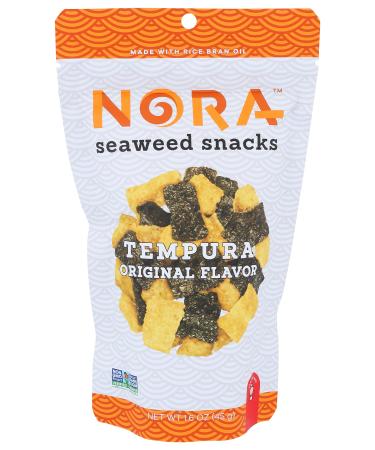NORA SEAWEED SNACKS Tempura Original Seaweed Snack, 1.6 OZ