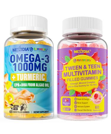 Multivitamin Omega-3 Gummies 1000mg + Turmeric 2Pack