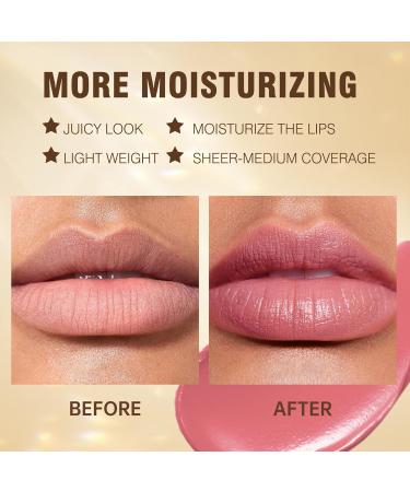 MAKI YIKA Pink Lipstick for Women - Moisturizing Glossy Tint Sheer Finish Lightweight Hydrating Balm (Z08 Icy Milk - Buy Online on GoSupps.com