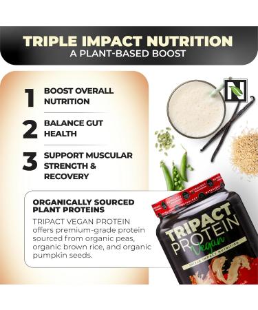 Nutrology Greens & Fruits Powder-Naturally Sourced Superfood Vanilla Cinnamon (30 Servings) TRIPACT Vegan Protein Powder Peanut Butter Vanilla (20 Servings) - Buy Online on GoSupps.com