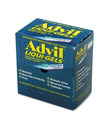 PFI016902 First AID ADVIL LIQD GELS (50 PK/BX)