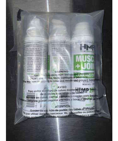 HMP BRANDS Hemp Cream Muscle & Joint Support 2000MG Hemp Discomfort Relief Formula w Menthol Ideal for Knee Muscle Joint Back Shoulder Elbow Maximum Joint Support Natural Formula Made in USA (3 Pack) - Buy Online on GoSupps.com