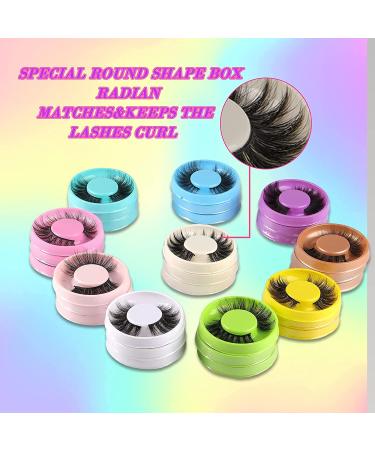 30 Pairs False Eyelashes: 10 Styles Natural Wispy 3D Fluffy Crossed Faux Mink Lashes Pack by Boahankuke - Buy Online on GoSupps.com