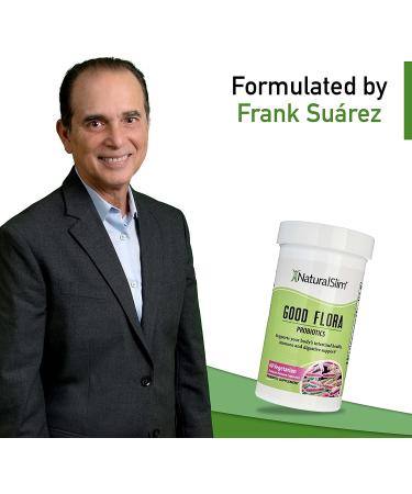 NaturalSlim Good Flora Probiotics | Digestive Health & Immune Support | 7 Strains, L. Acidophilus | Gluten Free - 60 Capsules - Buy Online on GoSupps.com
