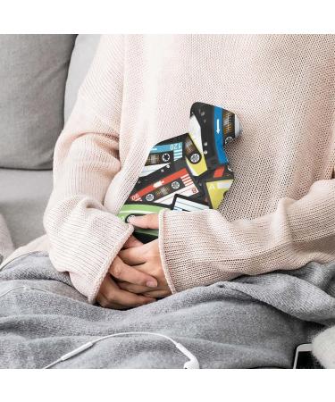 Adhesive Tape Hot Water Bottle with Plush Cover - Hand Warmer for Adults & Children (26.5x15.3cm) - Ideal for Cozy Comfort Worldwide - Buy Online on GoSupps.com