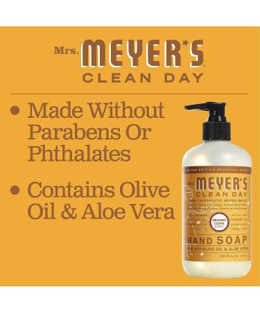 Mrs. Meyer's Limited Edition Orange Clove Hand Soap 12.5 fl. oz - Biodegradable Formula with Essential Oils - Buy Online on GoSupps.com