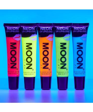 Moon Glow Neon UV Lipstick Set - 5-Pack (15ml) - Glow in UV Light & Fragrance - Green - International Shipping Available - Buy Online on GoSupps.com