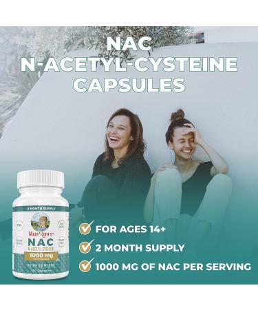 MaryRuth's NAC Supplement 1000mg | 2 Month Supply | Vegan & Non-GMO | Gluten Free | 120 Count - Buy Online on GoSupps.com