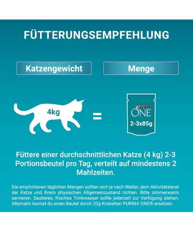 PURINA ONE Indoor Formula Wet Cat Food with Tuna - 26 Pack (85g Each) | Tender Pieces in Sauce for Domestic Cats - International Shipping Available - Buy Online on GoSupps.com