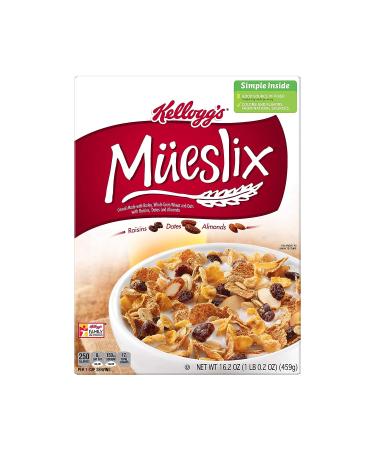 Kellogg's Mueslix Breakfast Cereal Original 16.2oz - High Fiber Source - Buy Online on GoSupps.com