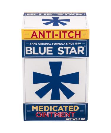 Blue Star Anti-Itch Medicated Ointment 2 oz (Pack of 4)