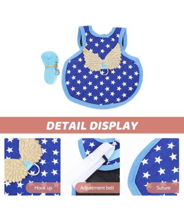 BESPORTBLE Chicken and Duck Vest Pet Harness Adjustable Hen Soft Harness Small Dog Harness Chicken Chest Blue - Buy Online on GoSupps.com