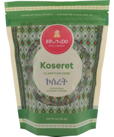 Koseret | Butter Clarifying Herb | Hand Picked & Processed Authentic Ethiopian Koseret | Harvested in and Imported from Ethiopia | Non-GMO | Organic | No preservatives |      (1 oz) | Used to make Niter Kibbeh and Dry Ru... - Buy Online on GoSupps.com