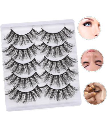 LALAFINA 1 Box Fake Eyelashes Individual False Lashes Makeup False Lash Fluffy Fake Lashes Segmented False Eyelash Natural Fake Eyelash Black Out Stickers Diy Fake Eyelash Fiber 5d Set Soft - Buy Online on GoSupps.com