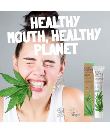 Ecodenta Multifunctional Fluoride Free Toothpaste 75 ml Certified Organic Toothpaste with Potassium Citrate Matcha Aloe Vera Juice Peppermint Essential Oil - Buy Online on GoSupps.com