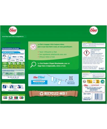 Le Chat - l'Expert - Detergent Powder - Effective Anti-Stain - Long-lasting freshness - Effective even in cold conditions - B - Buy Online on GoSupps.com