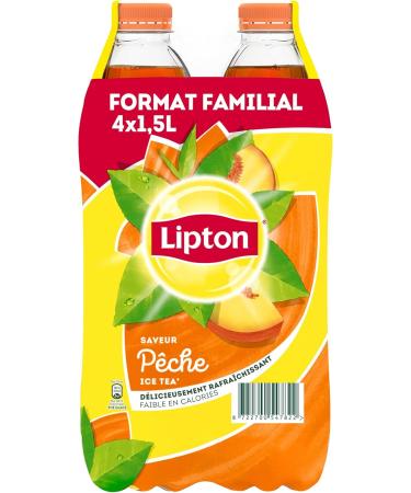  Lipton Lipton Ice Tea Peach Flavor Iced Tea 4 x 1.5 L - Buy Online on GoSupps.com