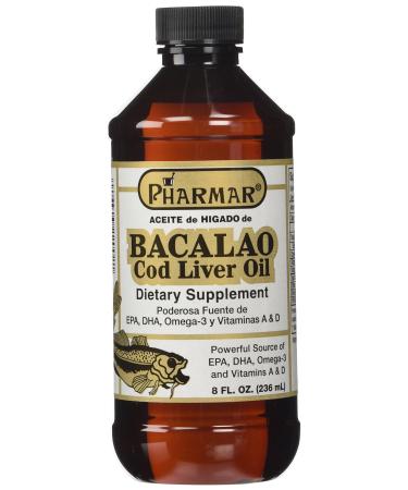 Pharmark Aceite De Higado De Bacalao Cod Liver Oil (8 Ounce) 8 Fl Oz (Pack of 1)