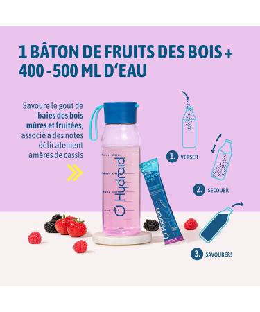 HYDRAID Hydration Helper BERRY Electrolyte Powder with 1118mg of Electrolytes for Sport and Rapid Recovery 25 sachets in Forest Berry flavour - Buy Online on GoSupps.com