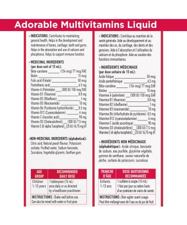 Wampole Duo Adult Multivitamins Liquid and Adorable Kids Multivitamins Liquid 2 x 350 ml - Buy Online on GoSupps.com